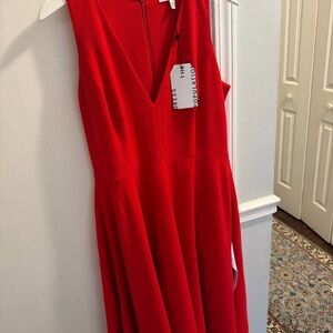 open lace back dress Malia Round Neck Lace Embroidered 100% Cotton Dress main image 1